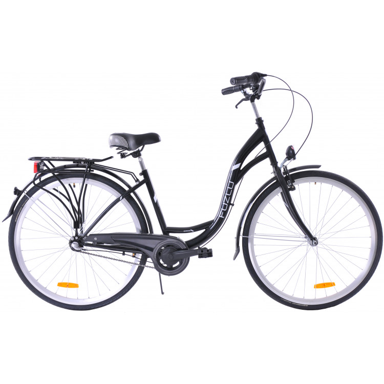 Mestský bicykel 28 Fuzlu Arizona S-3 Čierna